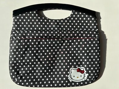 Hello Kitty Polka Dot black and white top handle bag purse - Image 1 of 4