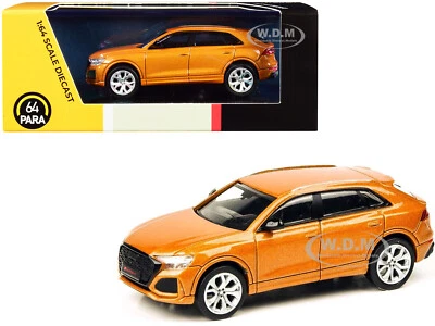 AUDI RS Q8 DRAGON ORANGE METALLIC 1/64 DIECAST MODEL CAR BY PARAGON PA-55173 - Image 1 of 2