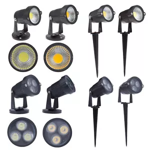 New 6W 9W COB LED Landscape Garden Wall Path Flood Spot Light Outdoor Lighting - Picture 1 of 3