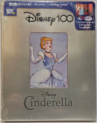Disney's Cinderella (4K, Blu-Ray, Digital) Limited Edition Best Buy Steelbook Foto 1 de 2