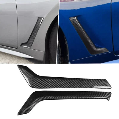 Real Carbon Fiber Front Fender Side Vent Garnish Trim For 2017-2022 INFINITI Q60 — 第 1/4 张图片