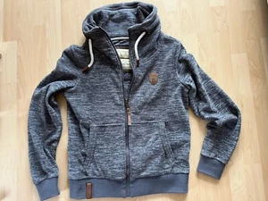NAKETANO Herren Jacke Hoodie Größe S Blau meliert - Bild 1 von 7