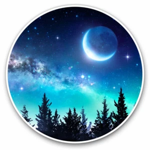 2 x Vinyl Stickers 20cm - Milky Way Night Forest Solar System Cool Gift #16764 - Afbeelding 1 van 9