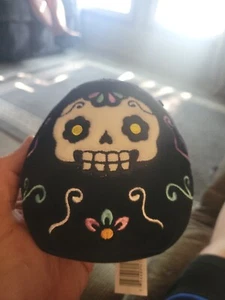 Squishmallow 5" Delfina Sugar Skull 2021 Halloween Day of The Dead Kelly Toys  - Picture 1 of 1