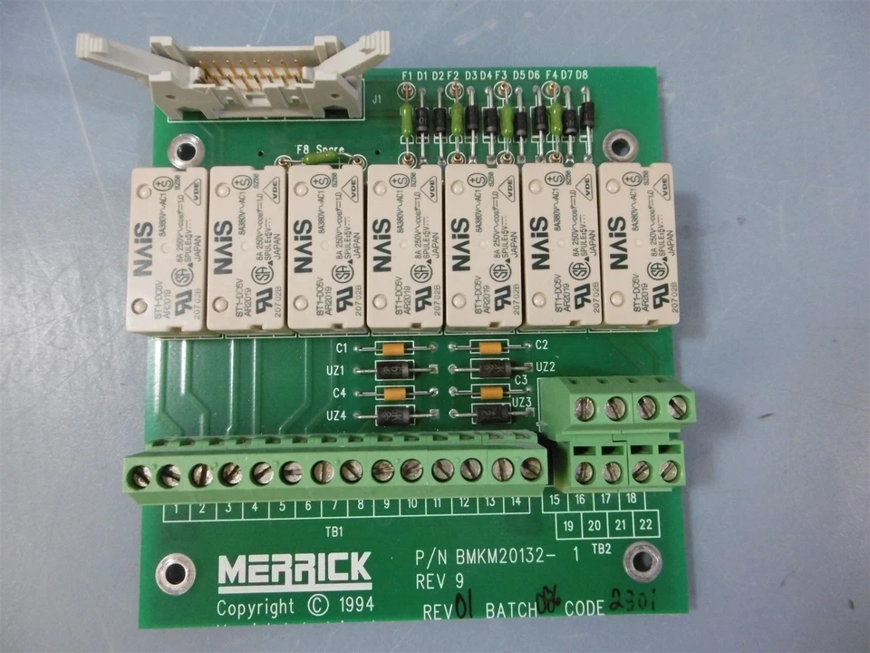 Merrick Merrscale BMKM20132 PC Board REV 9 Backplane Takeout Circuit Board - Image 1 of 4