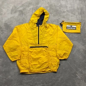 GAP Jacket Youth Large 9-12 Yellow Anorak Windbreaker Pullover Hooded Outdoors - Picture 1 of 13