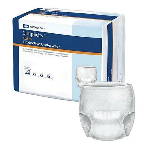 Simplicity Protective Underwear, Medium, 34'' - 46'', Bag of 20,