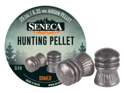 SENECA (EUN JIN) Premium 100 Count DOMED 6.35mm .25 Caliber Pellets KOREA