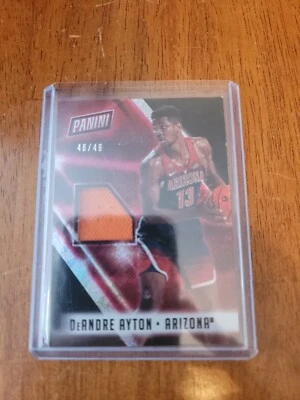  2018 DEANDRE AYTON PANINI ROOKIE PATCH# 48 /49 SUNS player worn patch - Image 1 of 3