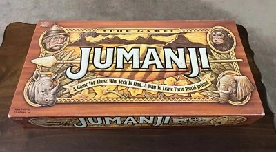 JUMANJI  Milton Bradley Board Game 100% Complete MB Rare VTG 1995 - Age 8 And Up - Image 1 of 4