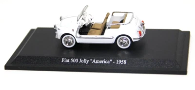 METRO USATO 1:43 AUTO DIE CAST FIAT 500 JOLLY AMERICA 1958 BIANCO EDI 1 FIAT - Immagine 1 di 4