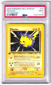 Pikachu Primera Edición #70 Pokemon Neo Genesis 2000 PSA 9 - Imagen 1 de 2