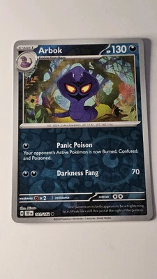 Arbok 101/162 Sv05: Temporal Forces Reverse Holo POKEMON TCG NEAR MINT - Image 1 of 2