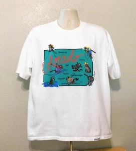 Crazy Shirts Kliban Cats Colorado maglietta grafica grande bianca vintage punto singolo - Foto 1 di 8