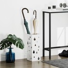 Square Umbrella Stand, Umbrella Holder for Hallway with 4 Hooks Drip Tray