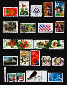 1999a Collection US stamps 33c (used set of 21) OFF paper -n499a - Picture 1 of 1