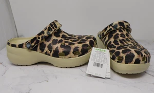 Crocs Classic Platform Animal Remix Clog Leopard NEW Womens Size 10 - 207844 - Picture 1 of 7