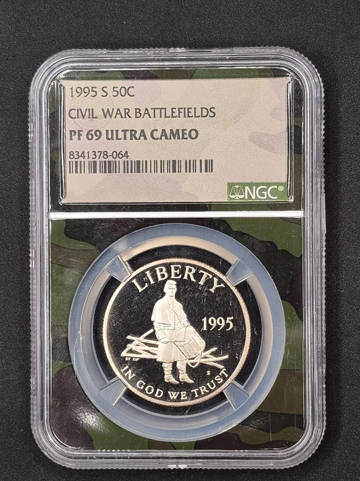 1995-S 50c Civil War Battlefields Half Dollar NGC PF69 Ultra Cameo - Image 1 of 2
