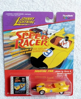 Johnny Lightning Speed Racer Shooting Star, Racer X y tira de película #31  Foto 1 de 3