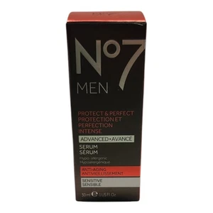 NO7 MEN PROTECT AND PERFECT ADVANCED ANTI-AGING SERUM 1 FL OZ - Picture 1 of 1