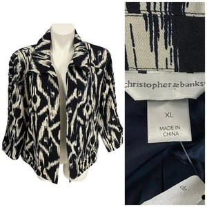 Christopher Banks Blazer Womens XL Jacket Officecore Corpcore Career Boardroom - Picture 1 of 15