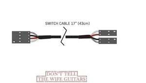 EMG 17 IN Toggle Switch 4 Pin Quick Connect Cable Solderless For Active/ Passive - Picture 1 of 3