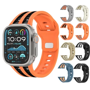 Silicone Sports Band Strap For Apple Watch SE Ultra 3 11 10 9 8 42/44/45/46/49mm - Picture 1 of 41