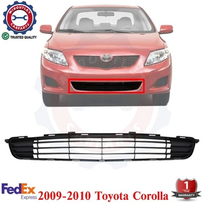 Nuevo parachoques delantero rejilla inferior texturizada negra para Toyota Corolla 2009-2010 Foto 1 de 4
