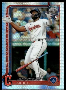 2025 Topps Chrome Jhonkensy Noel PRISM REFRACTOR RC #291 Cleveland Guardians - Bild 1 von 2