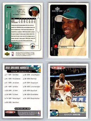 Lote de (12) tarjetas de baloncesto Baron Davis Charlotte Hornets novato radiocontrol Foto 1 de 4
