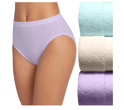 Women Jockey Underwear 3-Pack french Cut (VIOLET VEIL ASST) Breathe Comfort - Image 1 of 4
