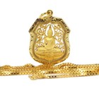 Famous Thai Buddha Sothorn Amulet + 22" CHAIN 24K Gold GP Pendant Necklace GT57