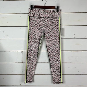 Neu DKNY Leggings Activewear Seitenstreifen Atomic Confetti Damen XL - Bild 1 von 7