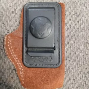 Bianchi 6.35mm 25 Cal Suede Leather IWB Concealment Holster Rt Hand Free Ship - Picture 1 of 3