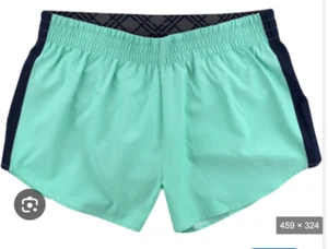 Women's Athletic Shorts Size Small Fully lined Mint with Black stripe - Picture 1 of 6