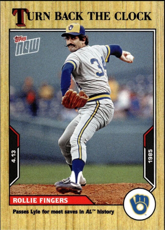 2021 Topps Now Turn Back the Clock - Rollie Fingers #13