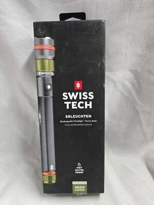Swiss Tech Erleuchten 3000 Lumen LED Flashlight IP67 Waterproof Drop Resistant - Image 1 of 4