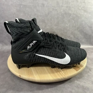 Nike Alpha Menace Elite 2 WD P FlyKnit Black Shoes BV3298-001 Mens 11.5 WIDE - Picture 1 of 8