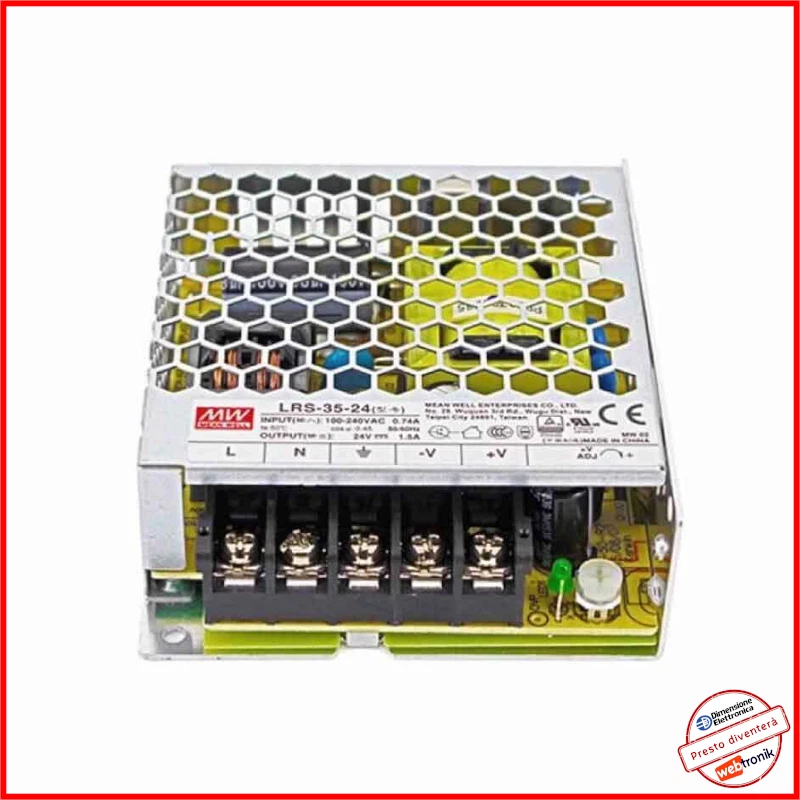 MW Mean Well LRS-35-24 Alimentatore a commutazione. 24 V/DC 1.5 A 36 W