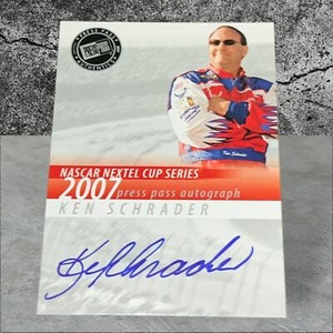 Ken Schrader USAF 2007 PRESS PASS SIGNINGS PACK PULLED NASCAR RACING signed card