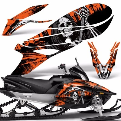 Snowmobile Graphic Decals Stickers For Yamaha Apex 2011-2018 REAPER2 O - Image 1 of 3