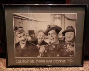 I Love Lucy Framed Art- Going to California - Picture 1 of 3