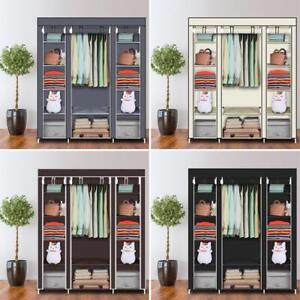 69" Durable Home Closet Wardrobe Clothes Organizer Rack Shelf Save Space Colors