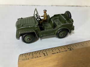 Dinky Toys Military Army Austin Champ With Driver #674 READ