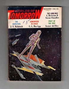 Worlds Of Tomorrow Digest November 1964 Vol 2 No 4 Lester Del Rey Sci-Fi Stories - Picture 1 of 3