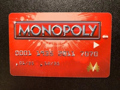 Tarjetas bancarias Monopoly 2011 juego piezas de repuesto ENVÍO GRATUITO Foto 1 de 2