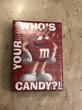 M&M's World Red Who's Your Candy Playing Cards New In Box Sealed Collectible