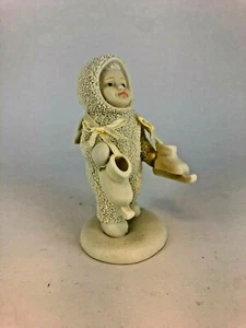 Dept 56, Snow Baby, "Baby carrying its Skates", cute - Picture 1 of 6