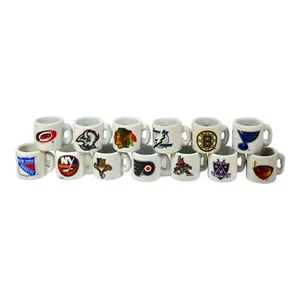 NHL Miniature Collectable Championship Ceramic Mugs Lot of 13 - Picture 1 of 6
