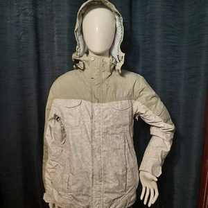 SIMS Winter Jacket Women’s Medium Ski Snow Snowboard Coat White Gray Beige - Picture 1 of 17